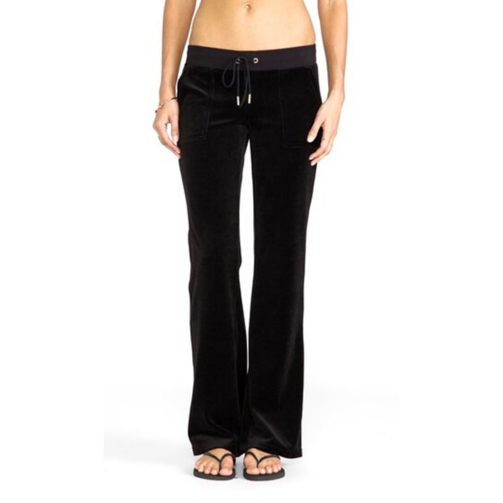 Vintage juicy couture velour boot cut pants size medium
